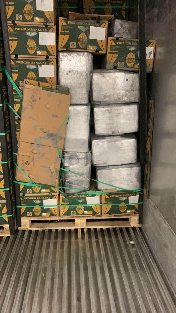 cocaïne in container met bananen